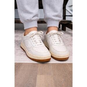 Alo Yoga Recovery Sneakers White Leather Gum Sole Women’s US 7.5 EU 38 Low Top